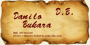 Danilo Bukara vizit kartica